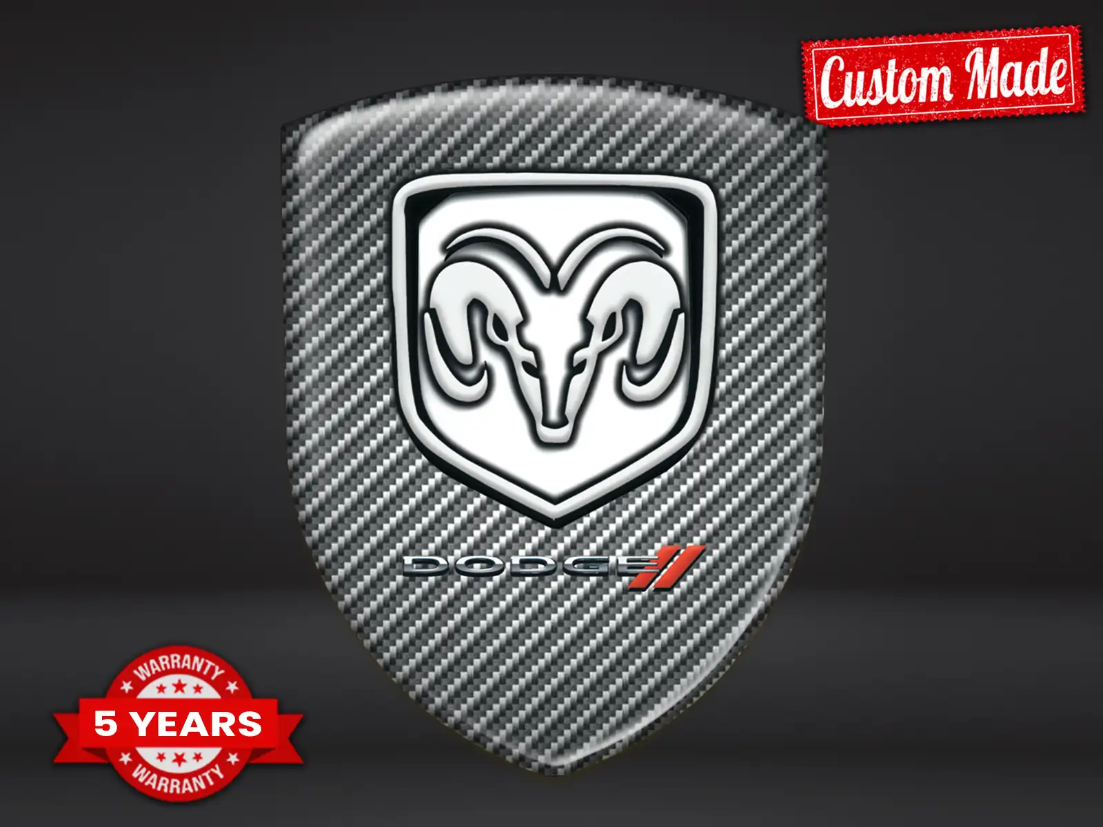 Dodge Selbstklebende Sticker Auto Edles Finish Premium